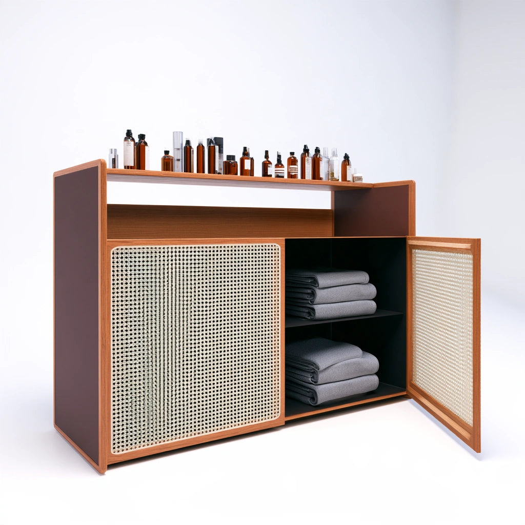 Organizer da cucina in legno, colore marrone chiaro