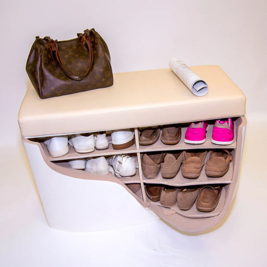 Mobile contenitore in legno, colore bianco