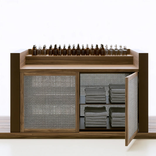 Organizer da cucina in legno, colore marrone chiaro
